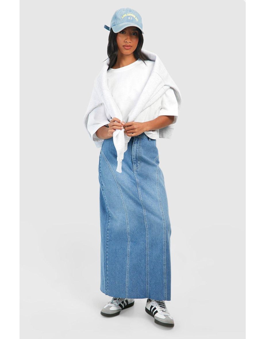 Petite maxi skirt blue best sale