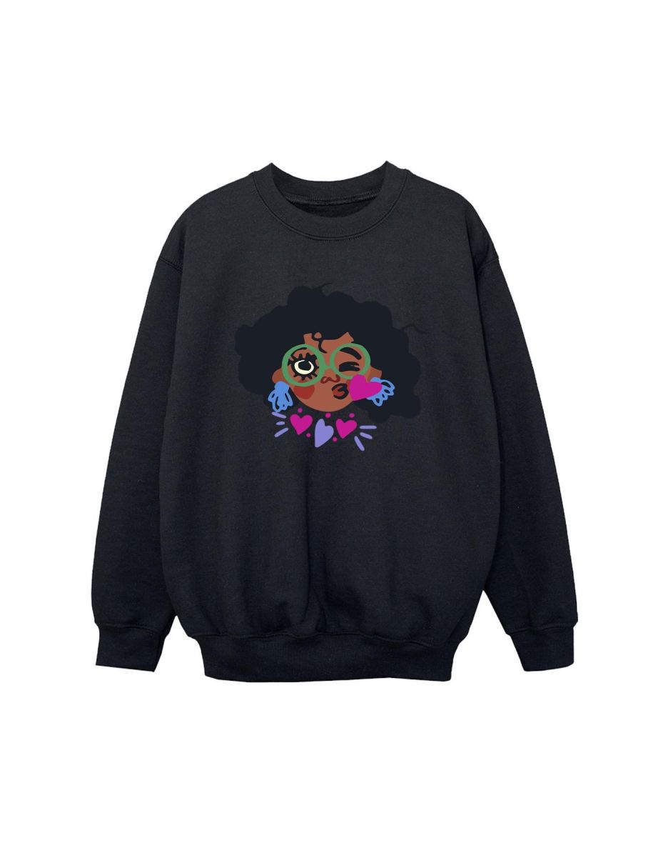 Disney Boys Encanto Mirabel Kiss Sweatshirt - Black