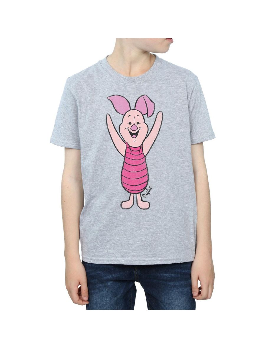 Disney Boys Winnie The Pooh Classic Piglet T-Shirt - Sports Grey - 3