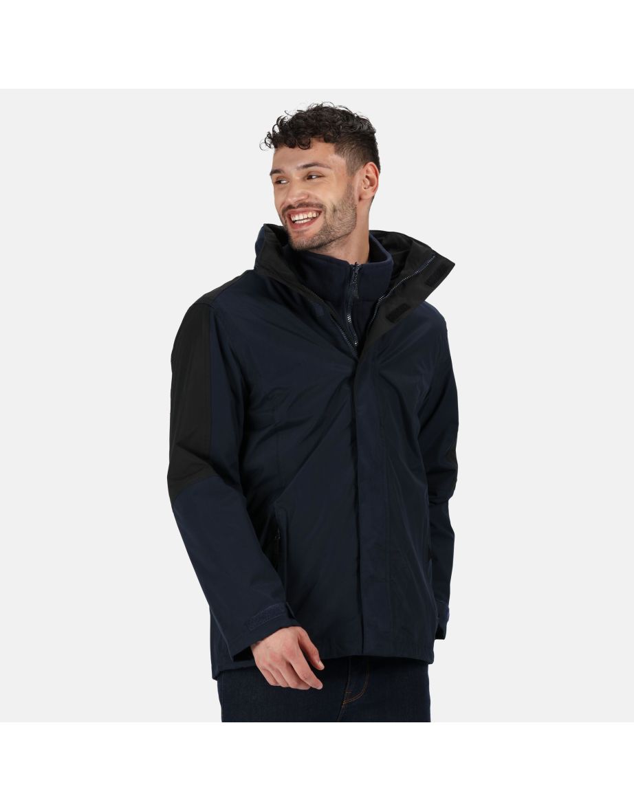 Regatta Defender III 3-in-1 Waterproof Windproof Jacket / Performance Jacket - Navy/Black - 3