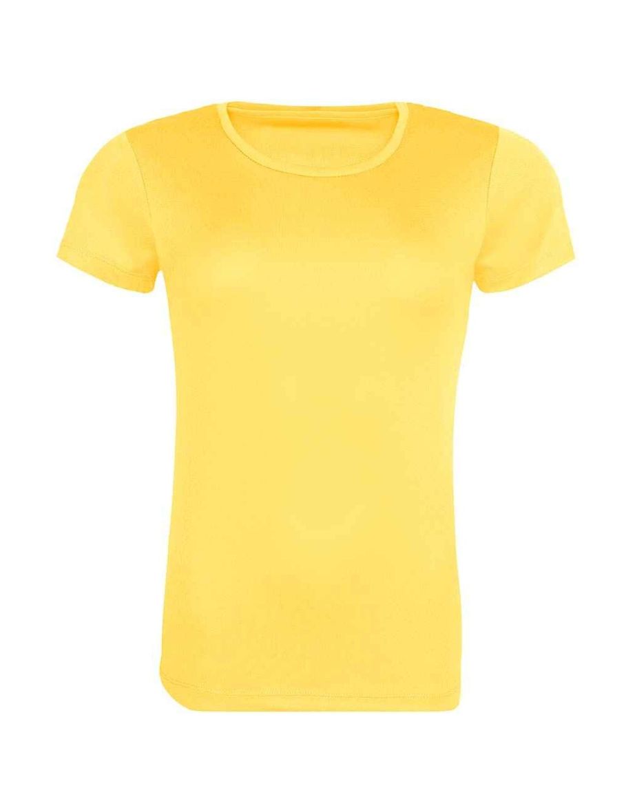 Awdis Womens/Ladies Cool Recycled T-Shirt - Sun Yellow