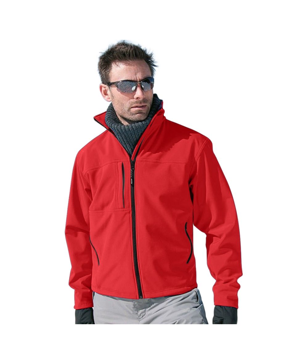 Result Mens Softshell Premium 3 Layer Performance Jacket (Waterproof, Windproof & Breathable) - Red - 1