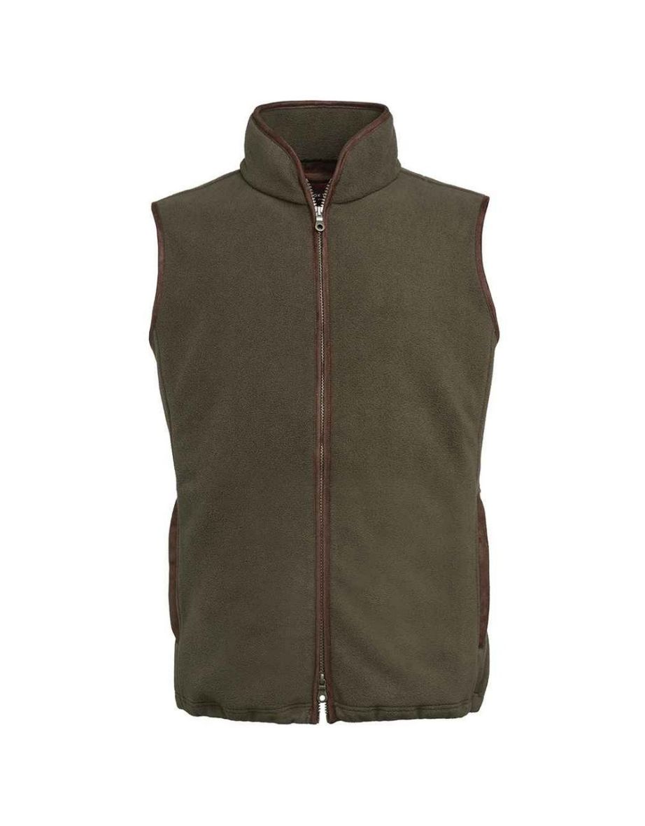 Brook Taverner Unisex Adult Cincinatti Fleece Gilet - Olive Green