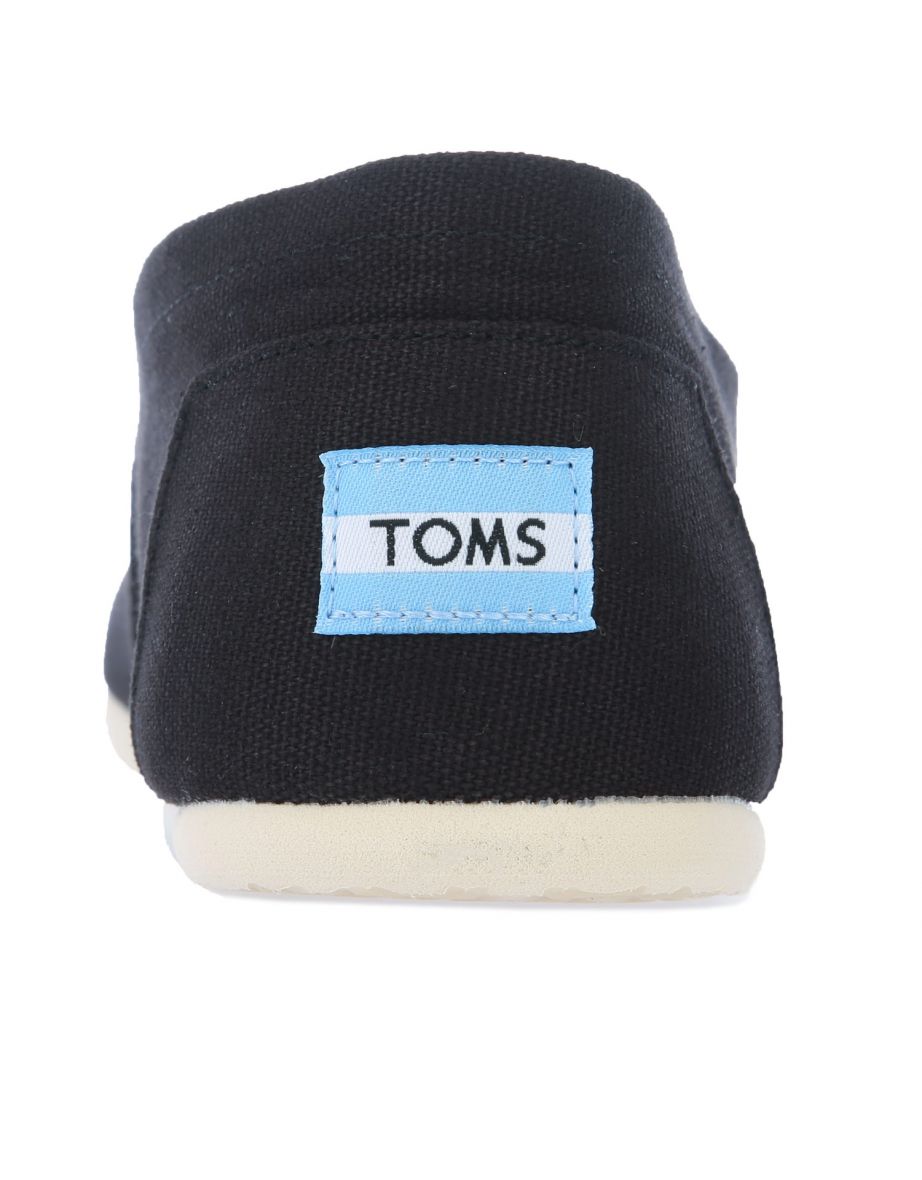 Men's Toms Classics Canvas Pumps in Black - 5
