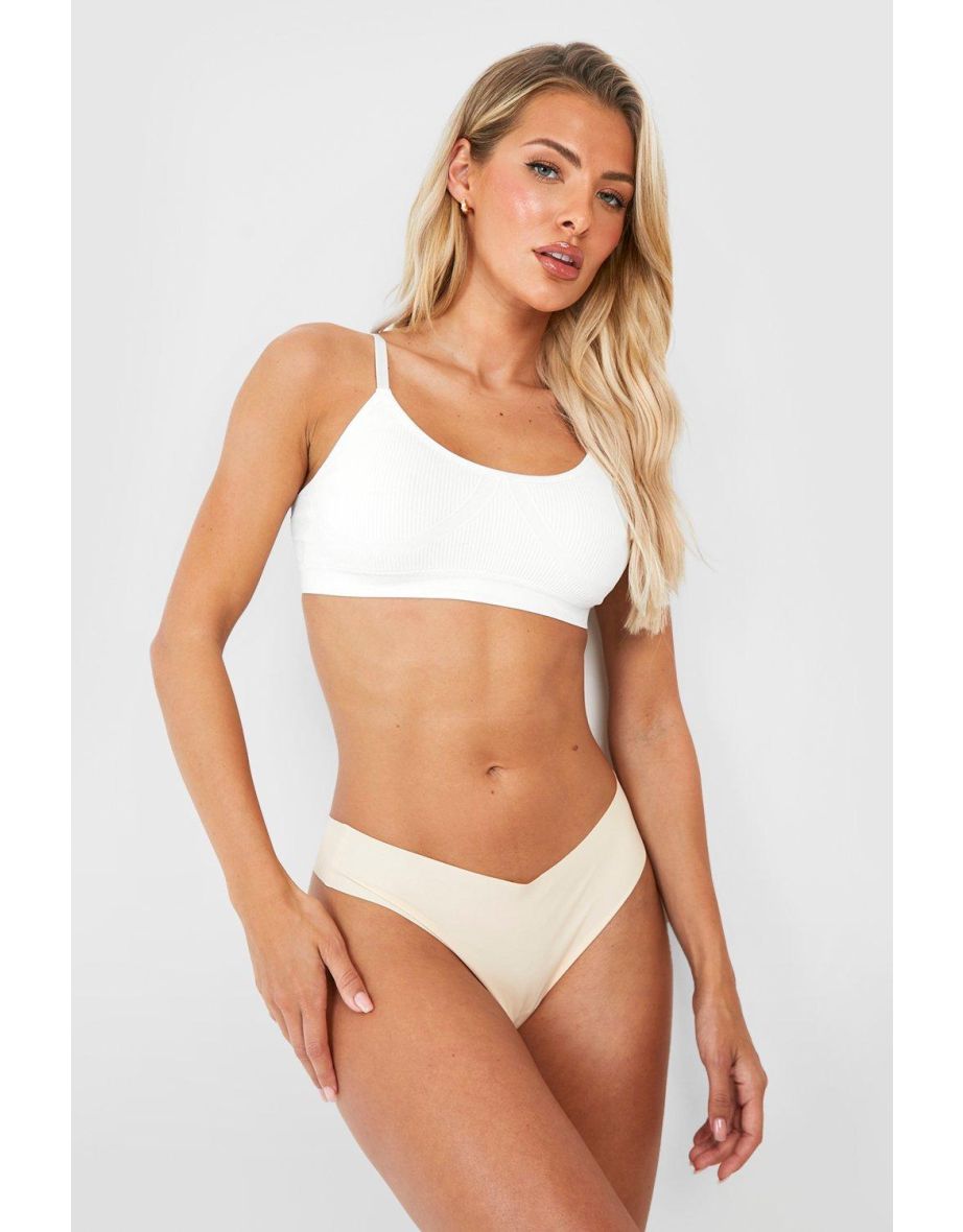 3 Pack No Vpl Thong - nude