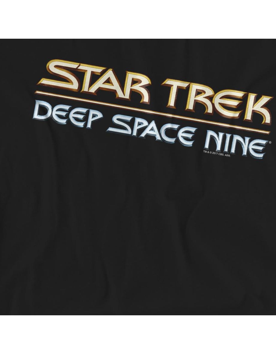 Star Trek Unisex Adult Deep Space Nine Logo T-Shirt - Black - 3