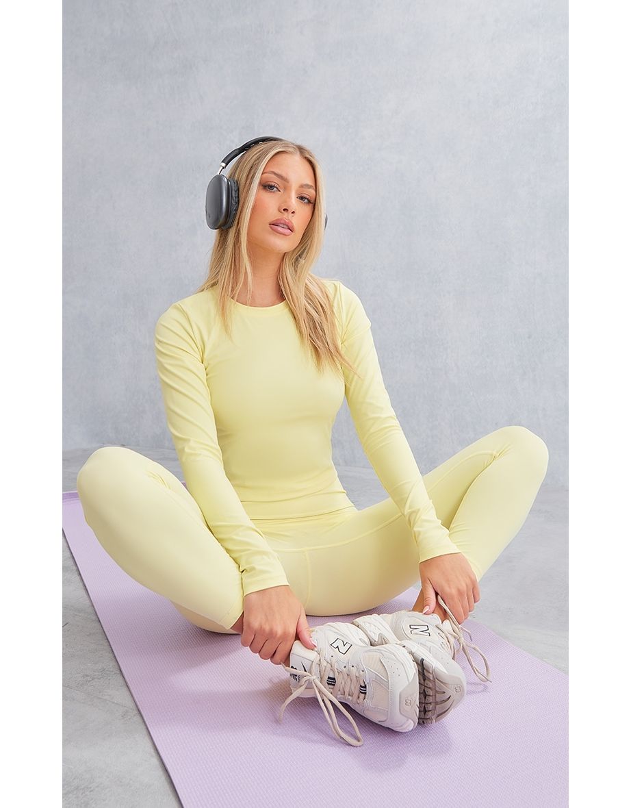 Lemon Sculpt Cropped Gym Leggings