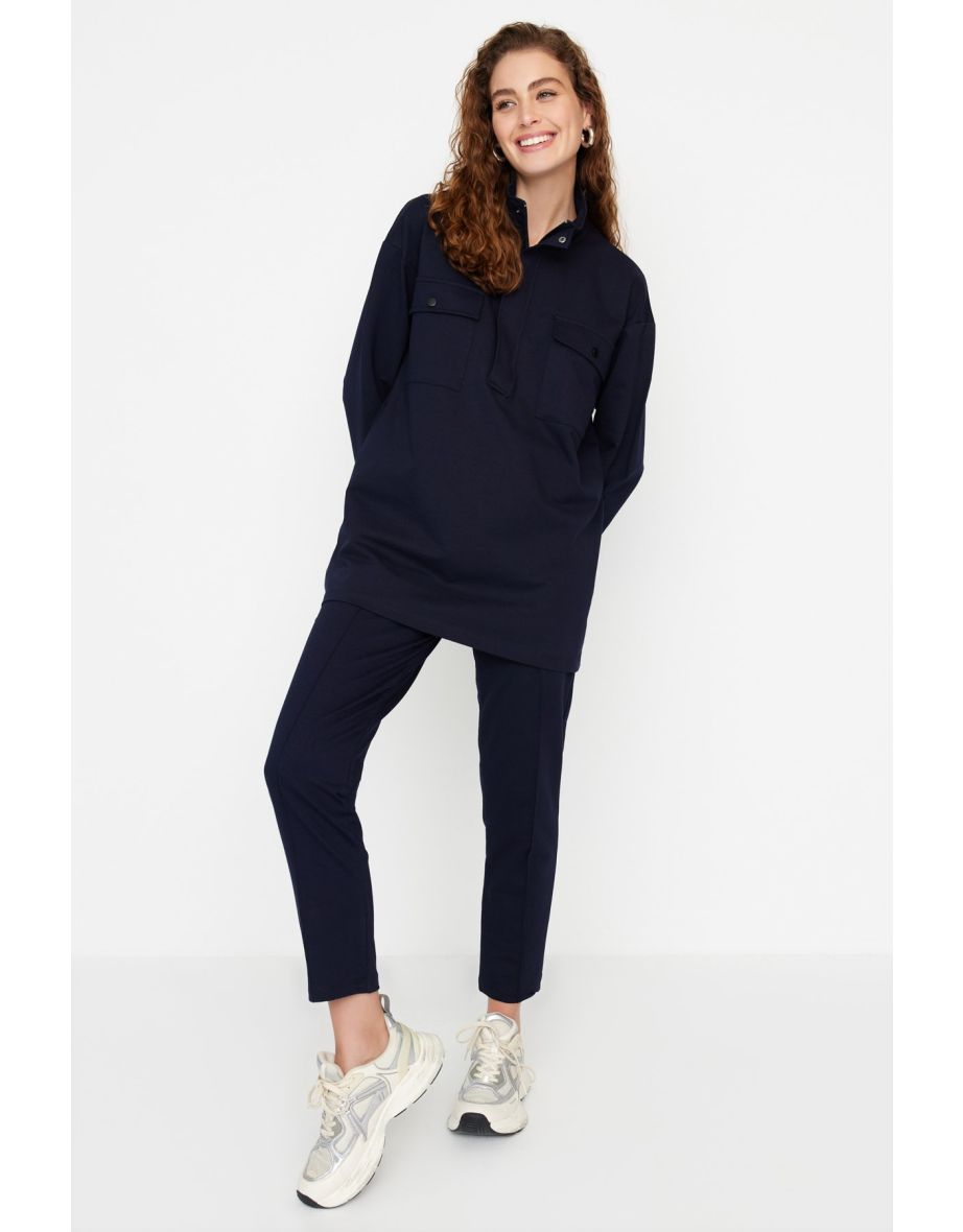 Sweatsuit Set - Navy blue - Regular fit