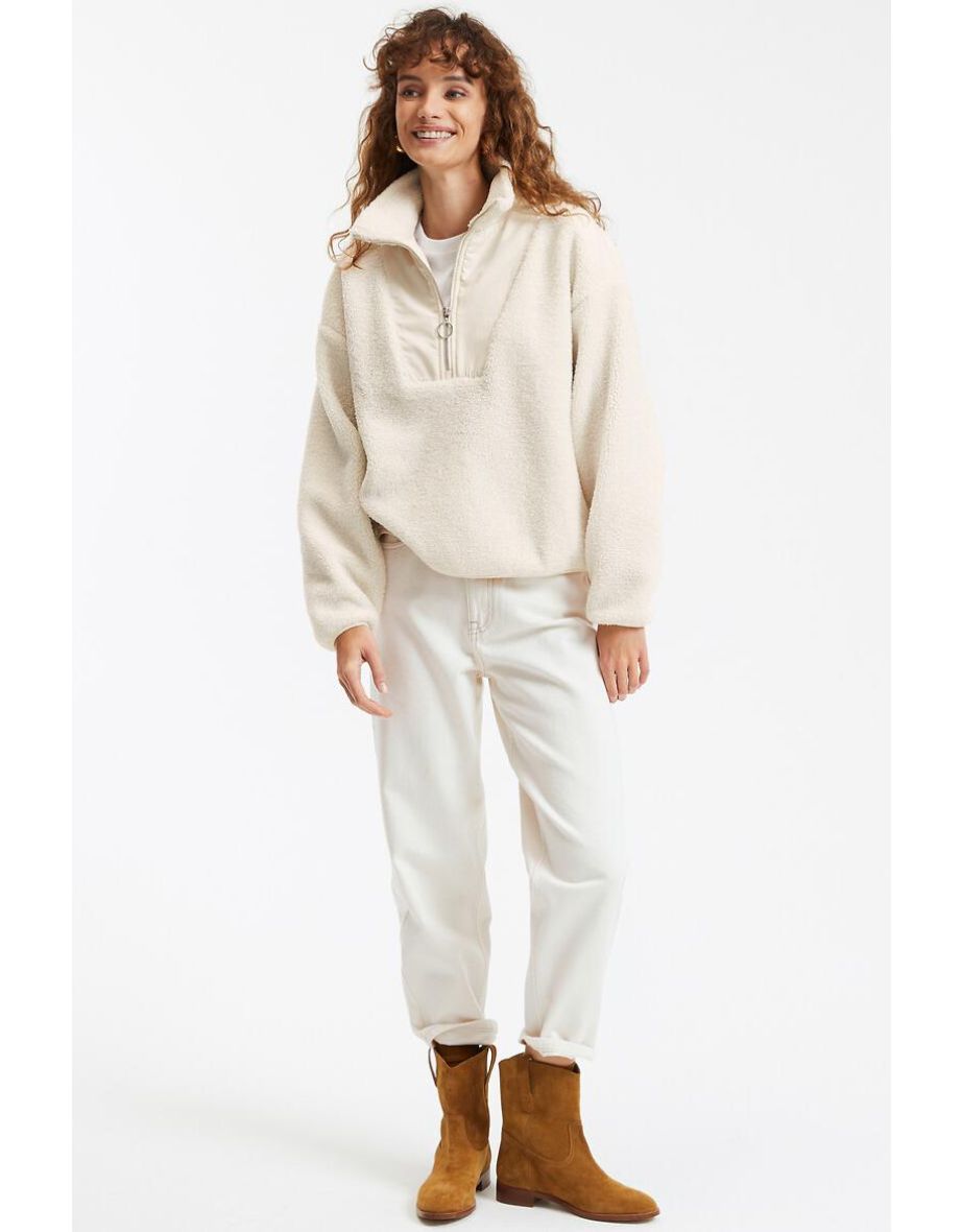 Sherpa Half Zip Sweatshirt