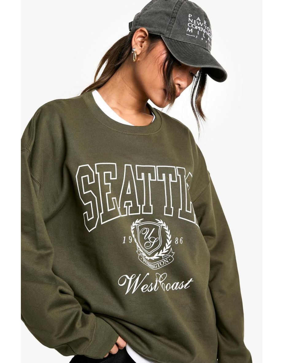 Overdye Seattle Oversized Sweatshirt - khaki - 3