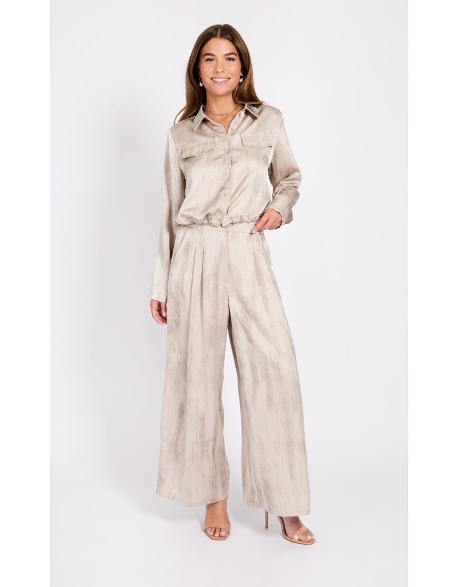 Oyster Satin Jacket by Chloe Lewis - 3