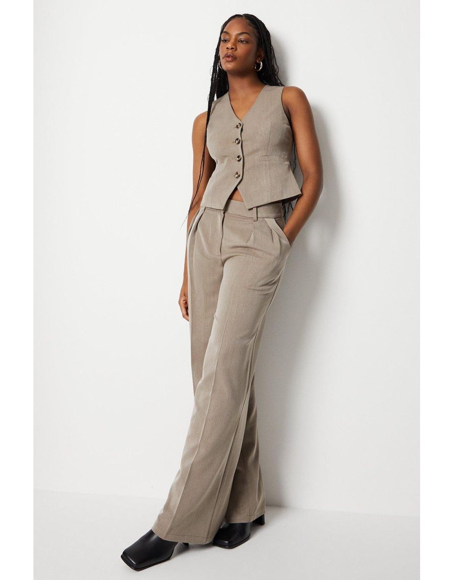 Fitted Tailored Jet Pocket Waistcoat