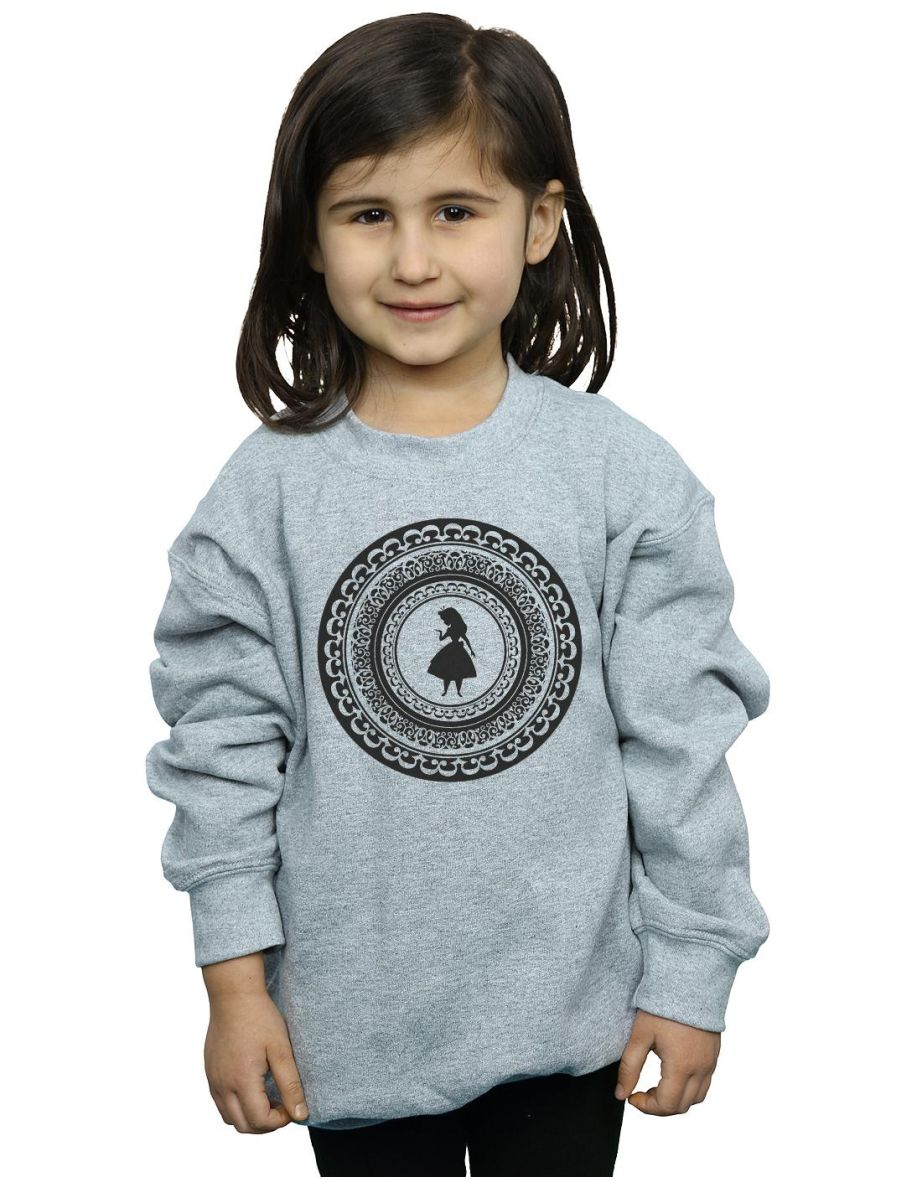 Disney Girls Alice In Wonderland Circle Sweatshirt