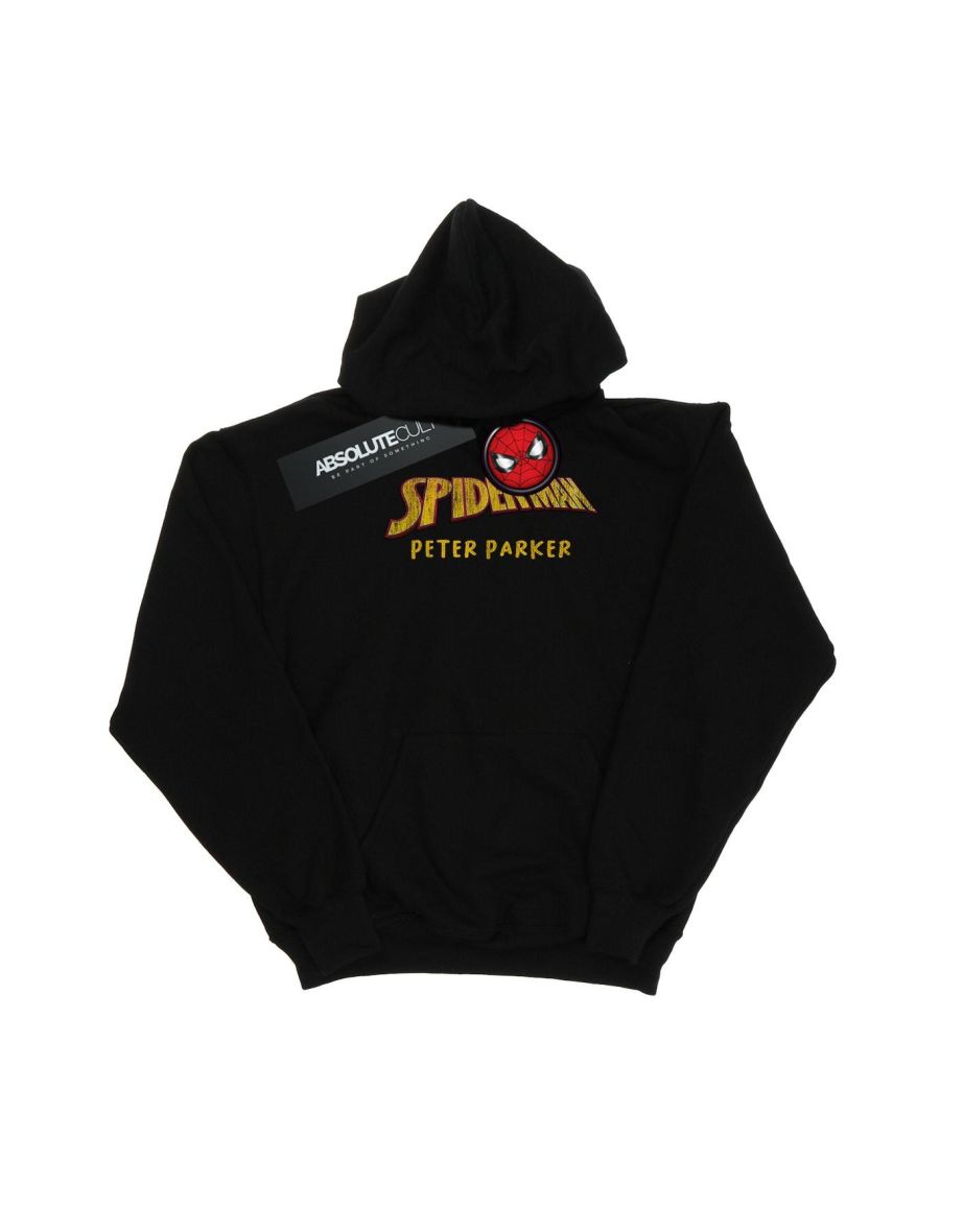 Marvel Boys Spider-Man AKA Peter Parker Hoodie - Black - 1