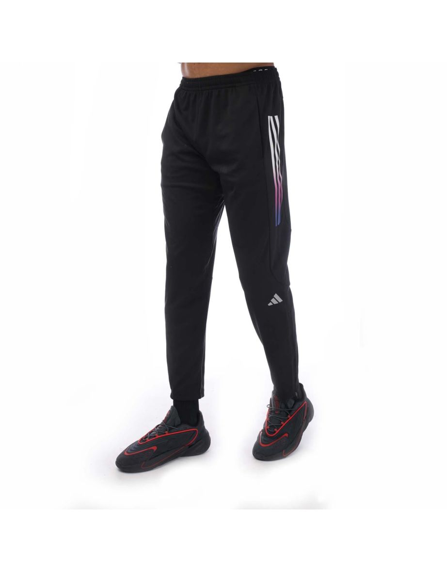 Men's adidas Run Icons 3-Stripes Pants in Black