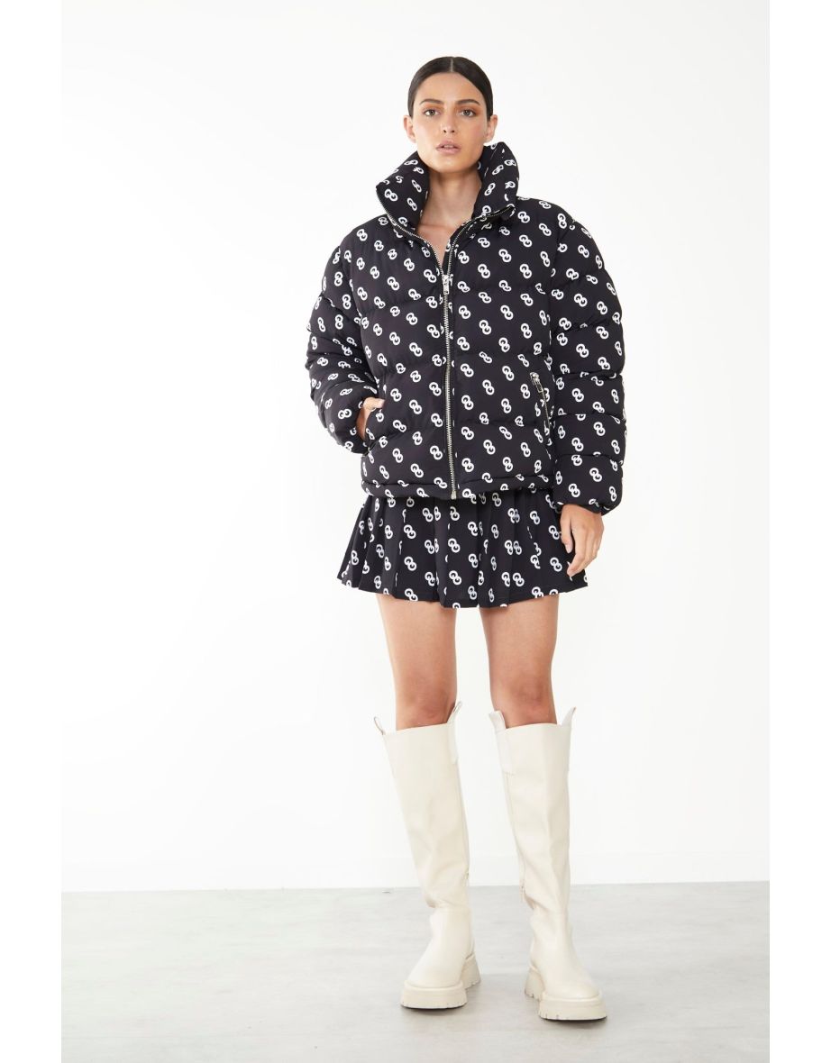 Glamorous Care Logo Print Padded Puffer Jacket