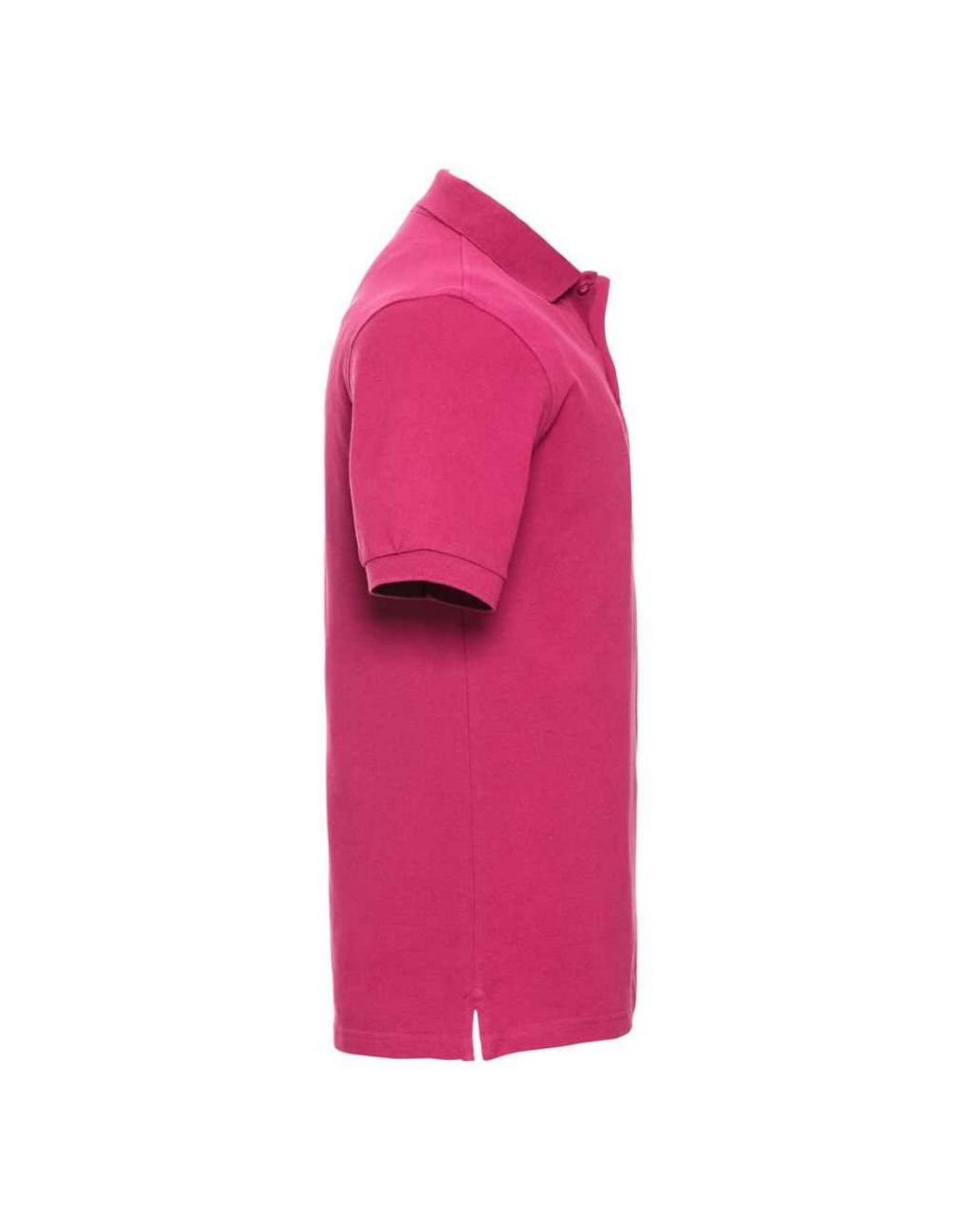 Russell Mens Classic Cotton Pique Polo Shirt - Fuchsia - 2