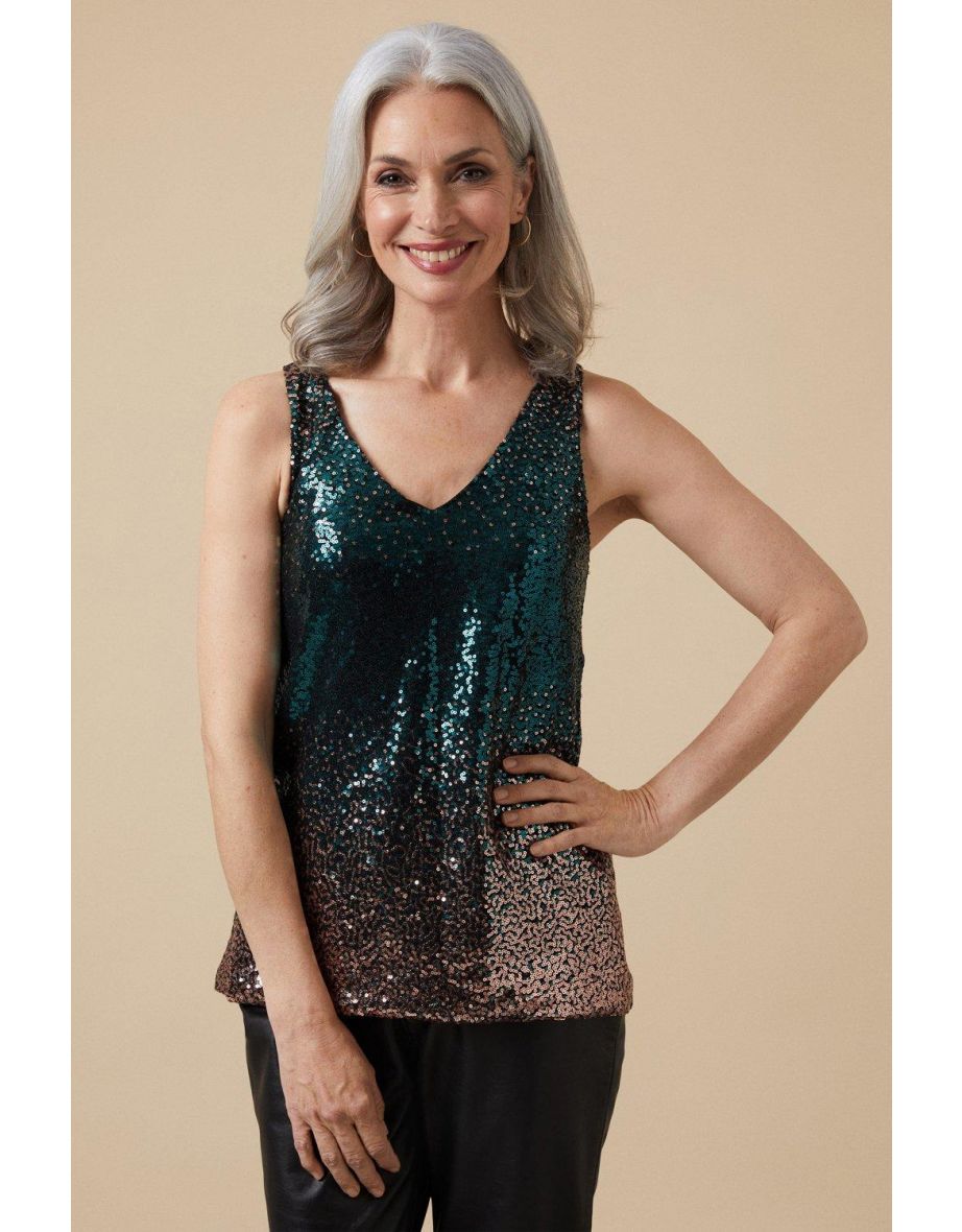 Bejeweled Sequin Tank