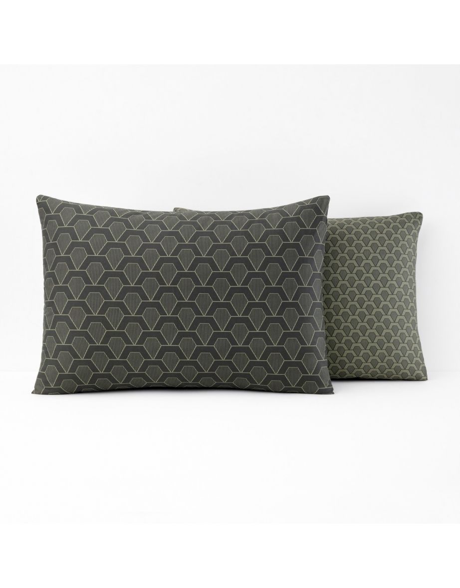 JACOB Geometric Print Cotton Satin Pillowcase - 2