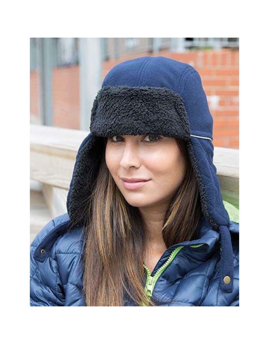 Result Winter Essentials Ocean Trapper Hat - Navy/Black - 1