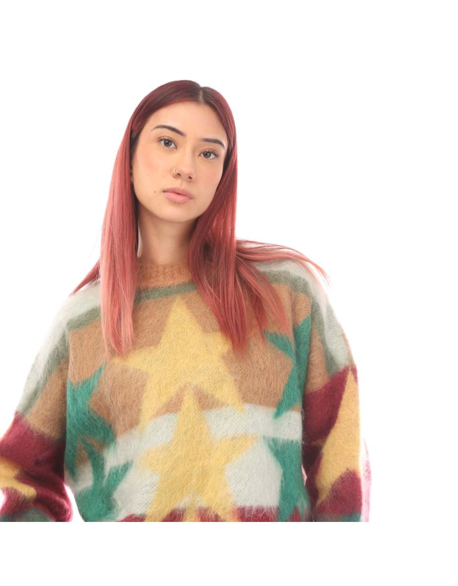 Women's Palm Angels Stars Sweater in Yellow - 2
