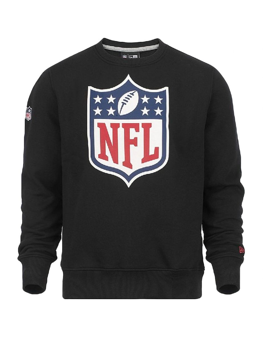 New Era NFL Team Logo Football League Pullover Sweater Sweatshirt Jumper Black