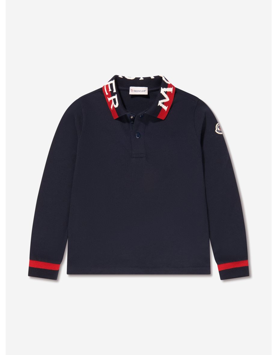 Boys lacoste long sleeve polo top