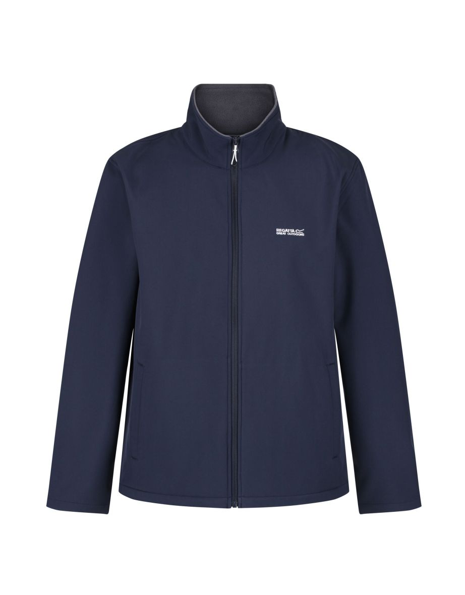 Regatta Mens Cera V Wind Resistant Soft Shell Jacket - Navy