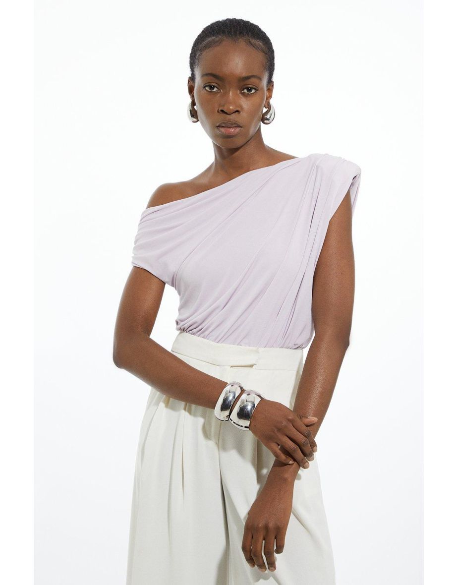 Asymmetric bodysuit discount