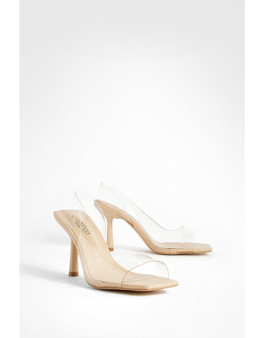 Clear wide fit heels shop
