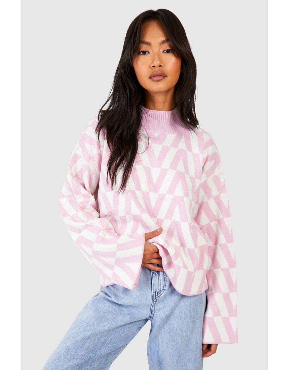 Boohoo top pink jumper