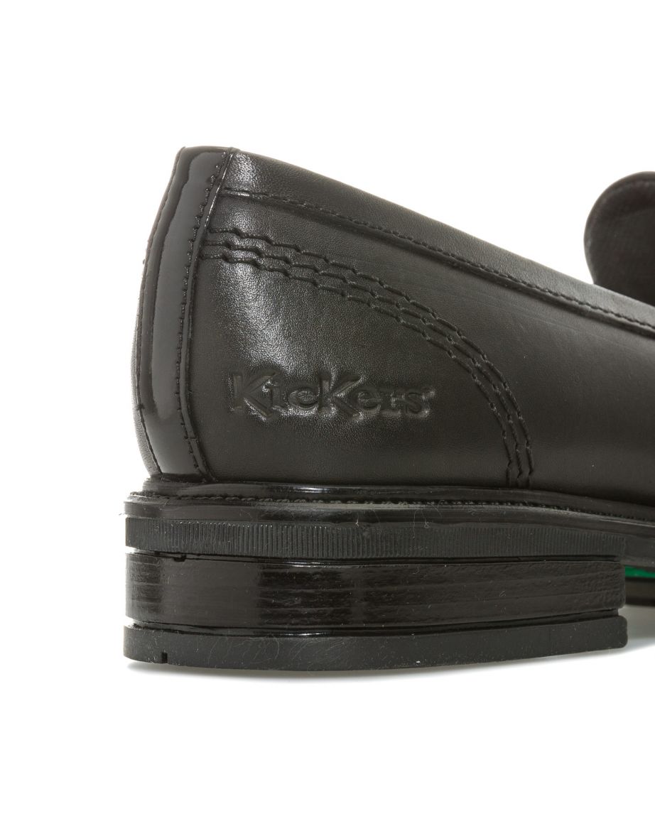 Women's Kickers Lach Loafer Shoes in Black - 5