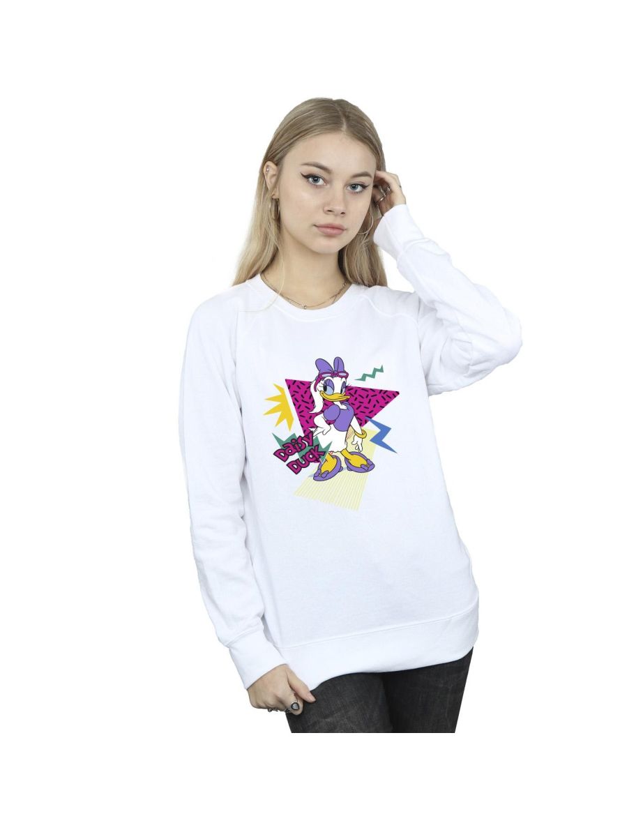 Disney Womens/Ladies Daisy Duck Cool Sweatshirt - White