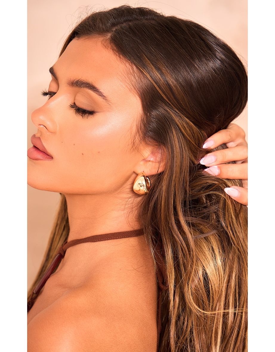 Shop Gold Assorted Chunky Hoop Earrings Multipack Online in Oman VogaCloset