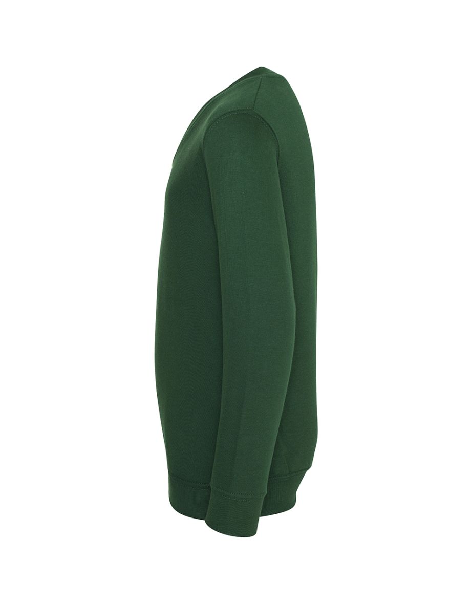 AWDis Academy Childrens/Kids Junior V Neck School Jumper/Sweatshirt - Green - 2
