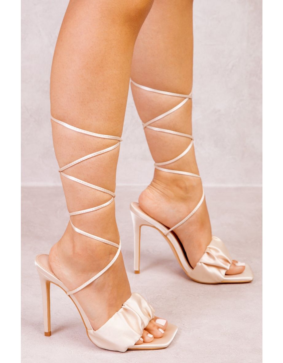 Lace up leg heels new arrivals
