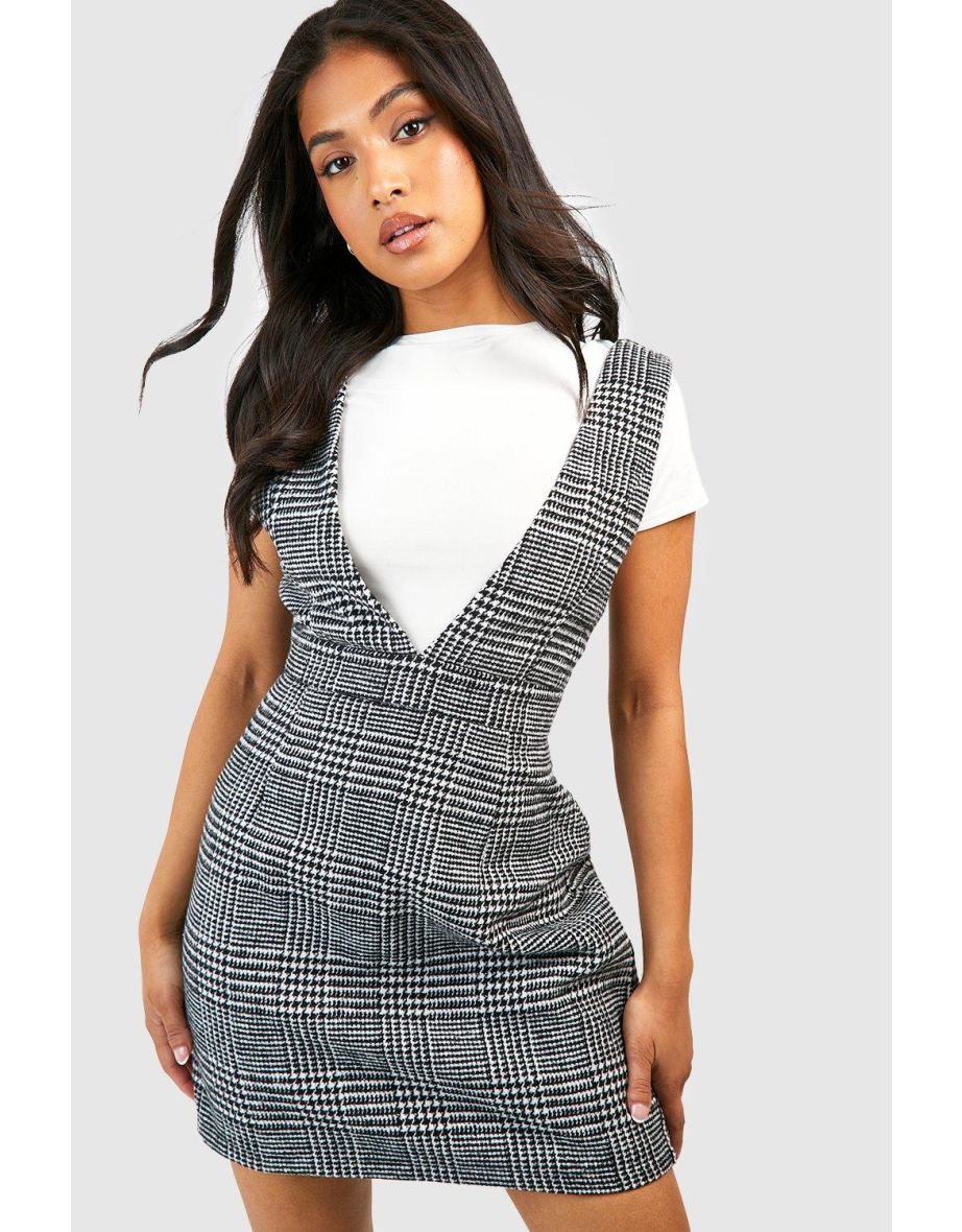 V neck pinafore outlet