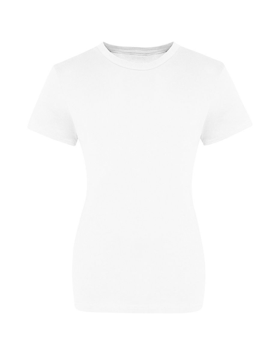 AWDis Just Ts Womens/Ladies The 100 Girlie T-Shirt - White