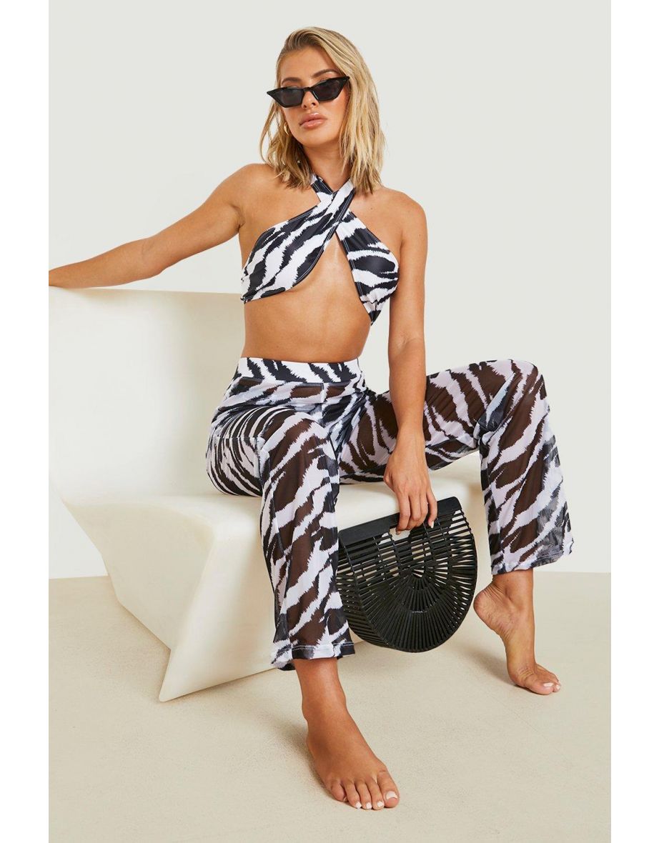 3 Pack Tie Dye Bikini Trouser Set - black - 2