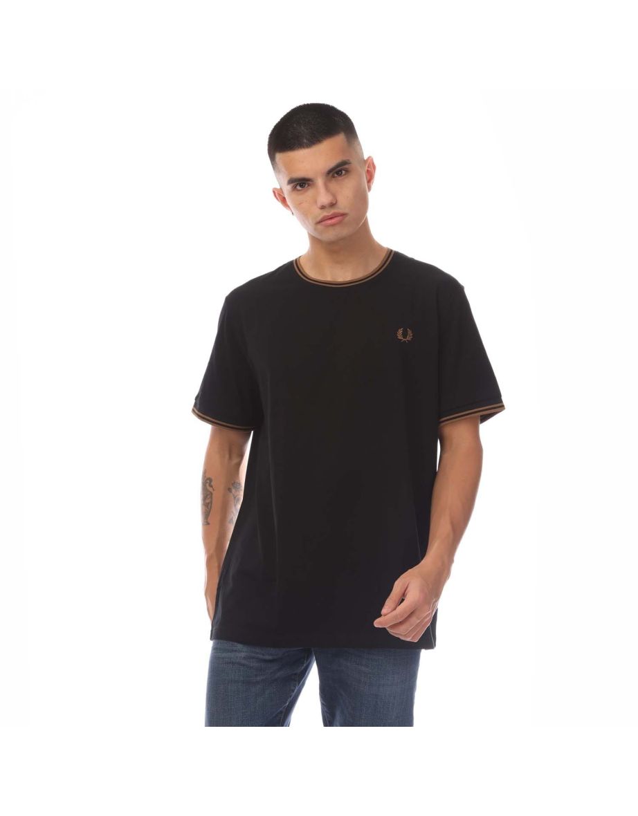 Men's Fred Perry Twin Tipped T-Shirt in Black
