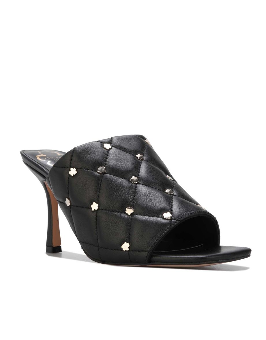 Shop Women s Ted Baker Majji Quilted Heeled Mules in Black Online in Qatar VogaCloset