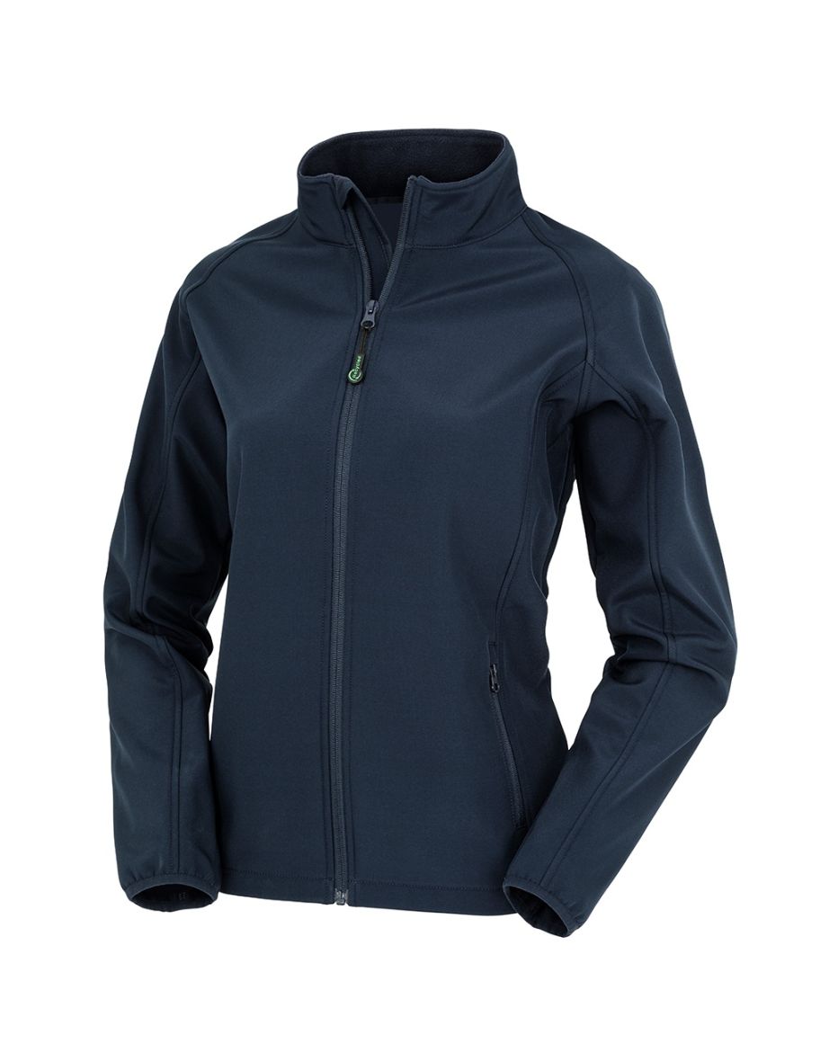 Result Genuine Recycled Womens/Ladies Softshell Printable Jacket - Navy