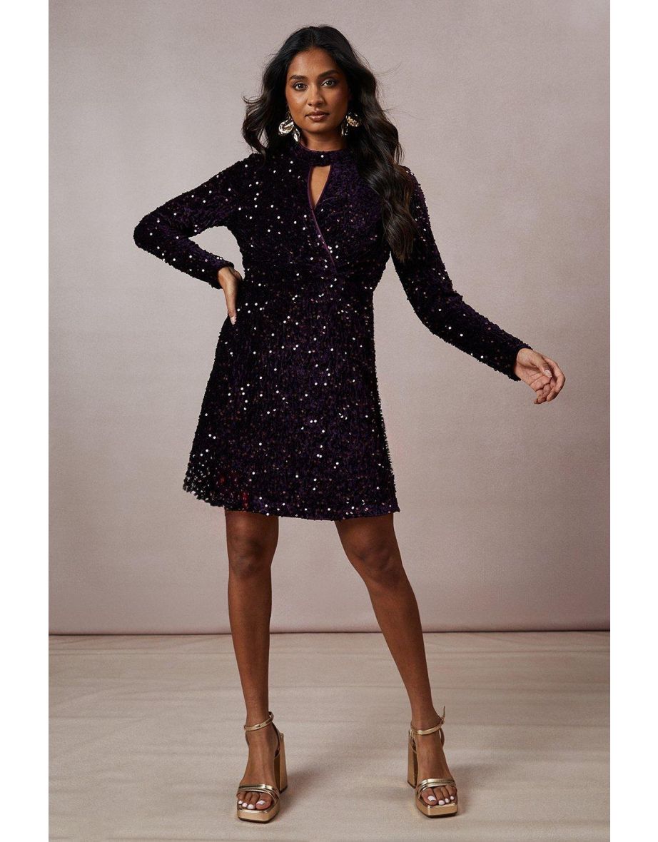 Keyhole mini dress deals