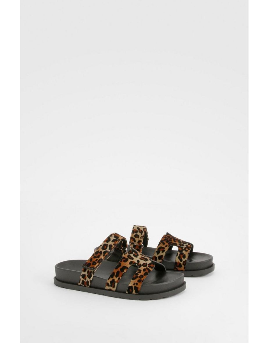 Leopard cut out flats store