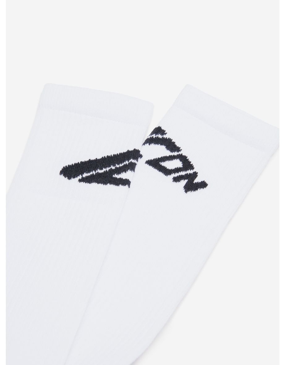 Kids Icon Logo Socks in White - 2