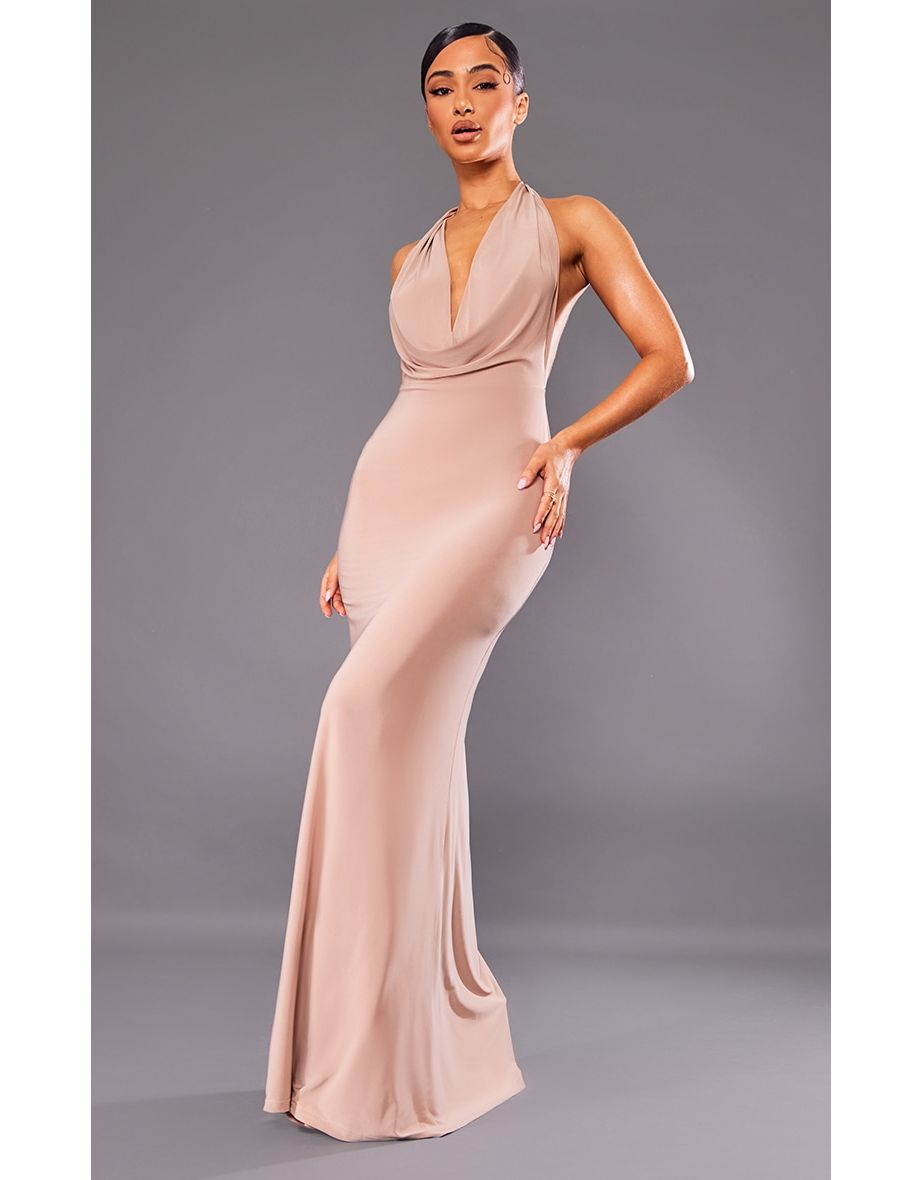 Slinky backless dress top