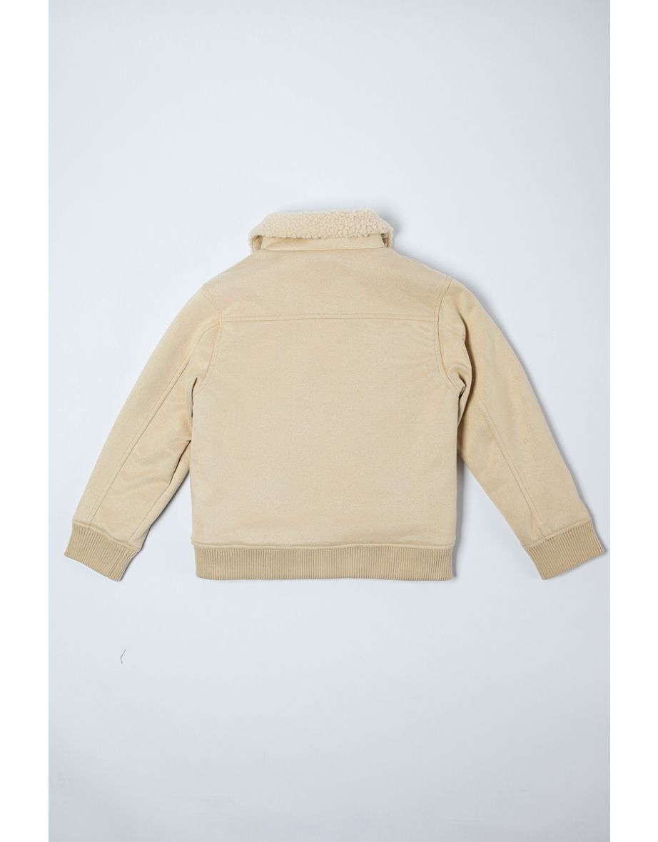 Boy Bomber Jacket With Furl Lining - 3