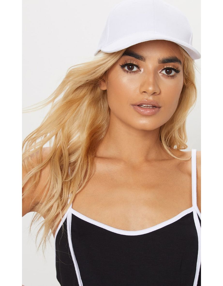 Woven baseball cap top
