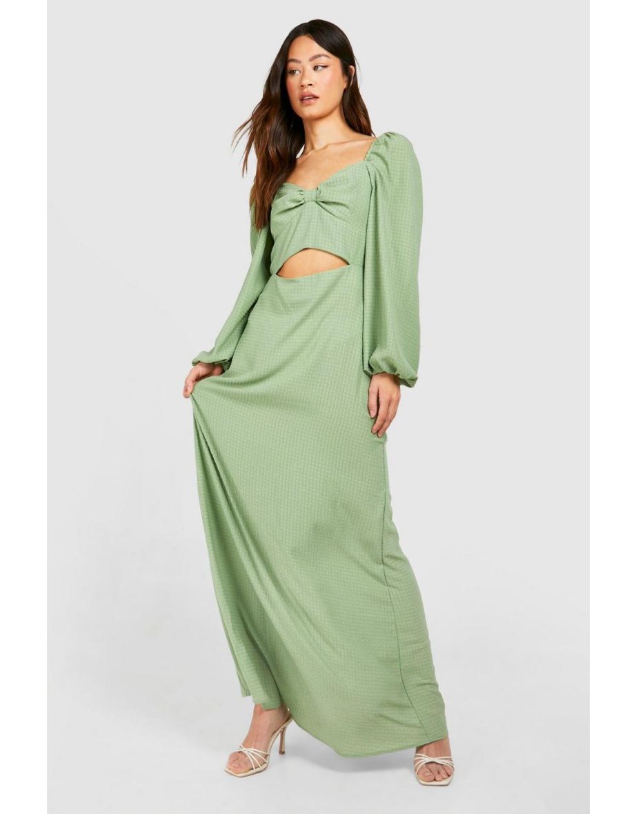 Khaki maxi dress top