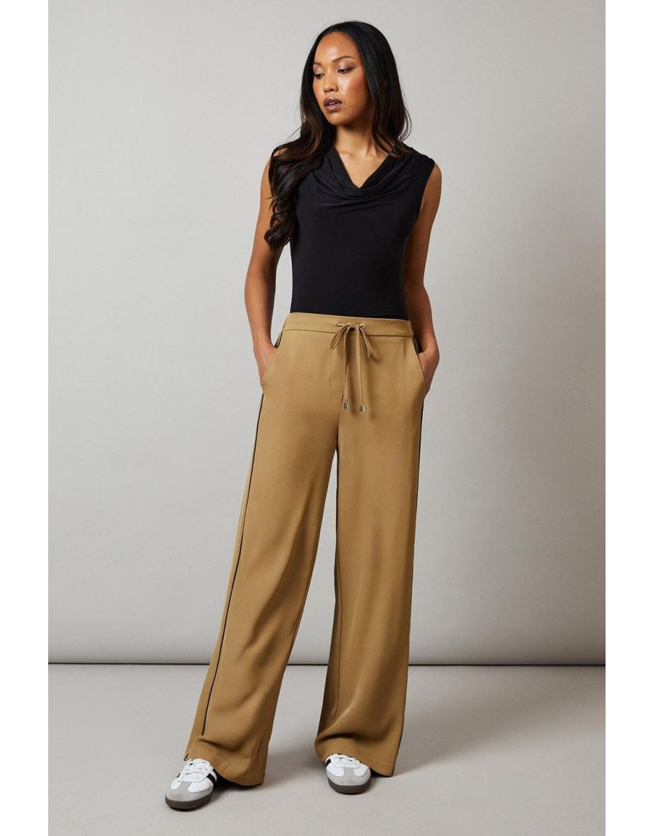 Side Stripe Wide Leg Joggers